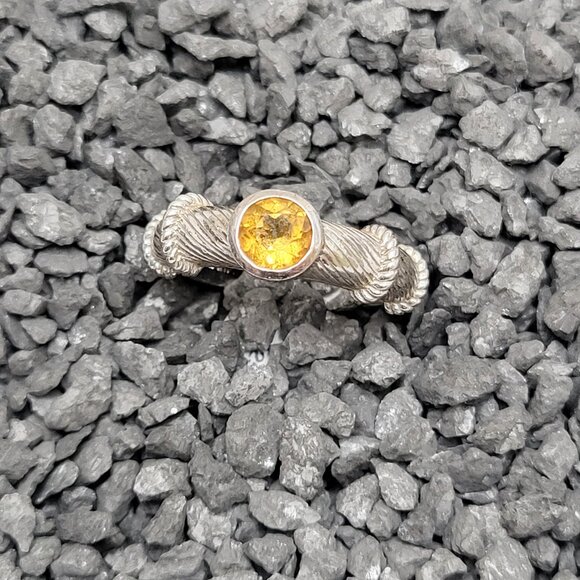 Judith Ripka Jewelry - Judith Ripka Citrine Ring  .925  Sz 8